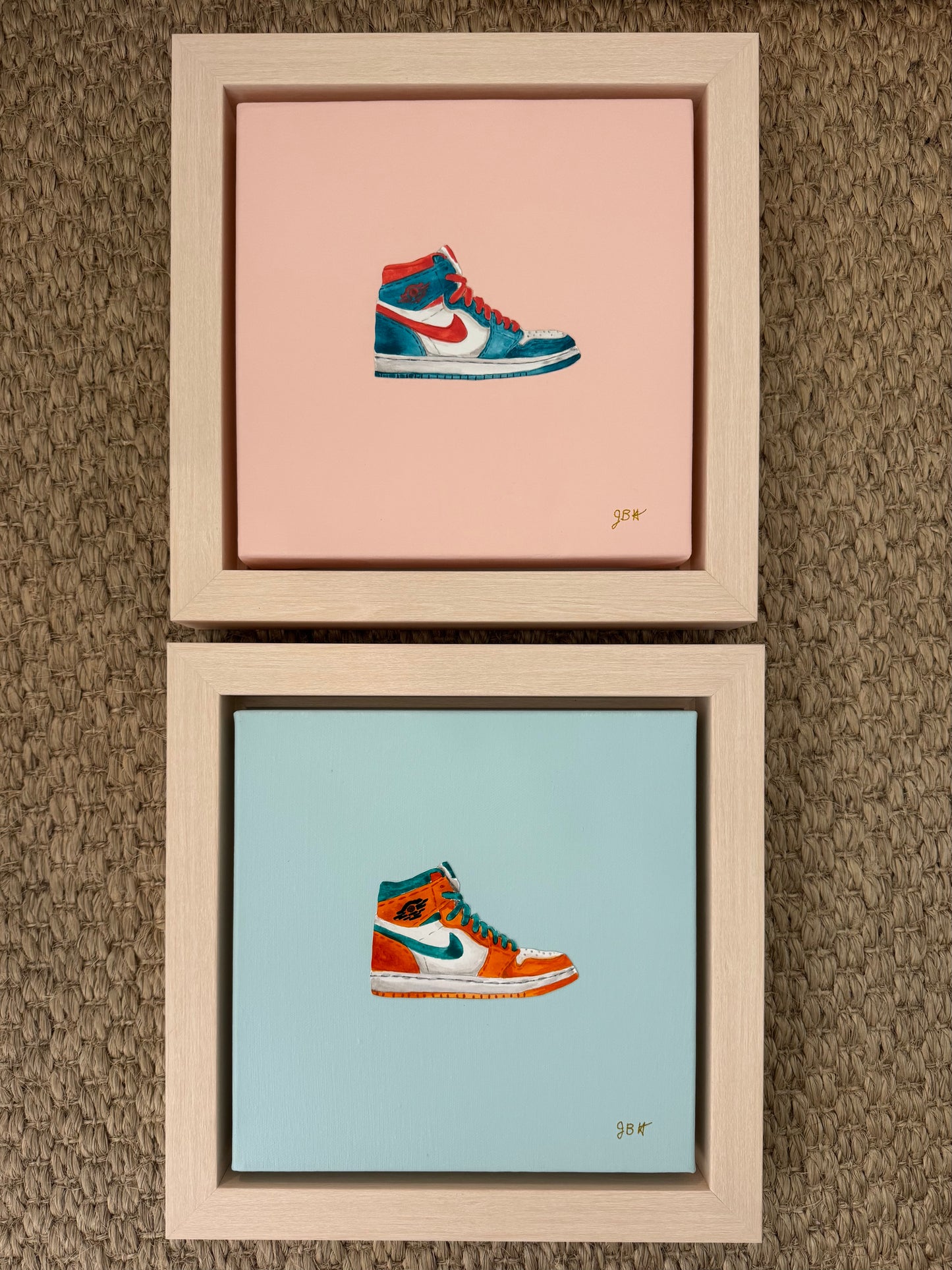 Nike Small - Orange & Green on Birds Egg