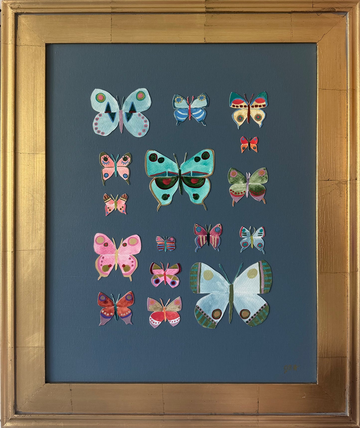 Dark Blue Butterfly Collection