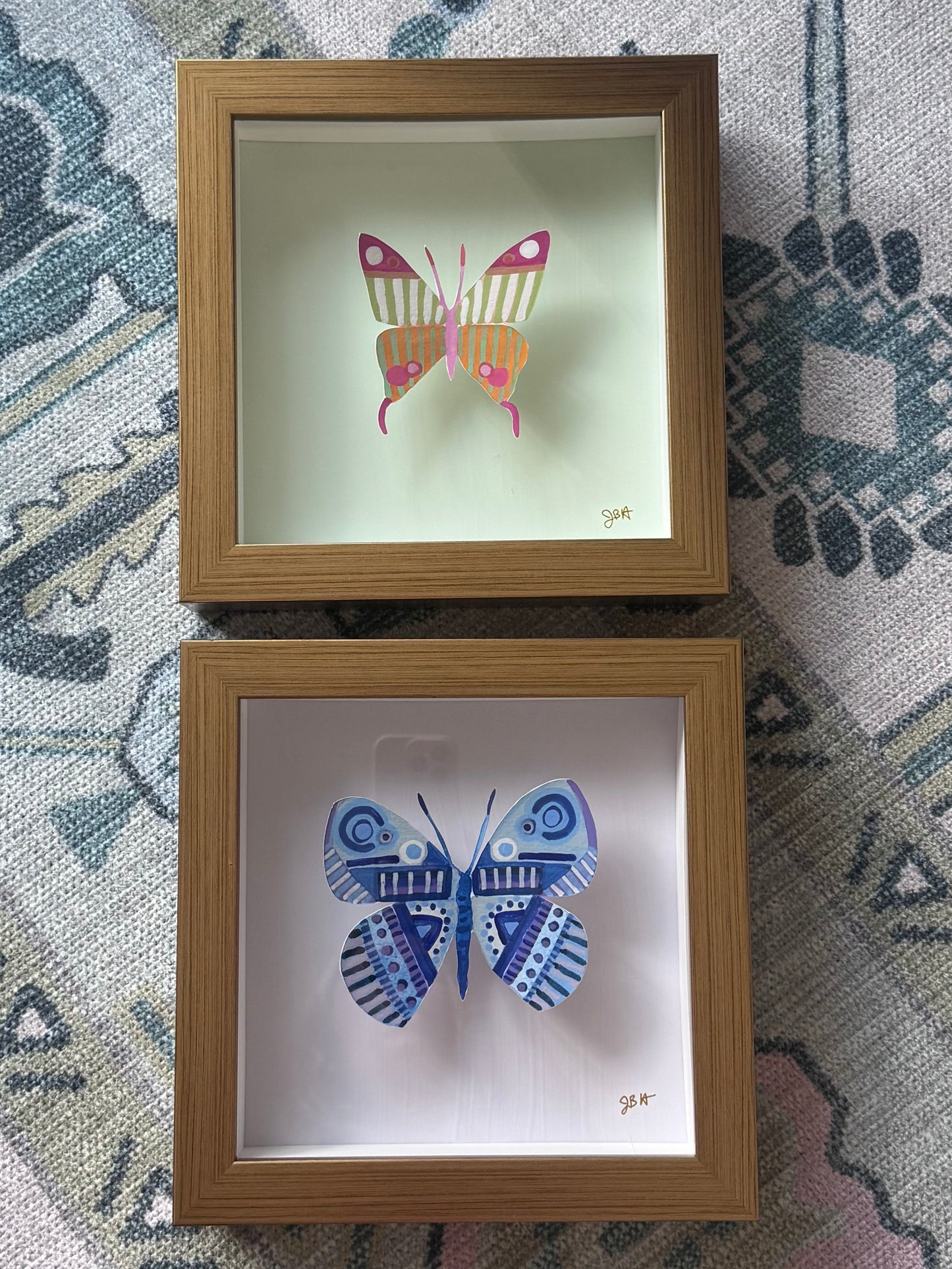 Blue Butterfly on Lavender