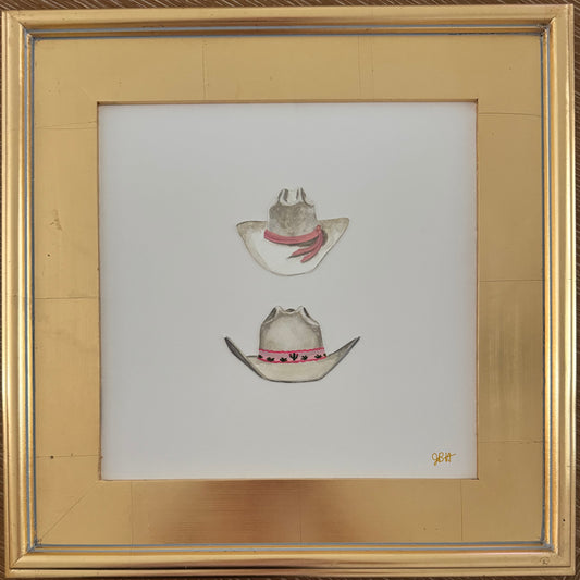 Double Western Hat - Pink