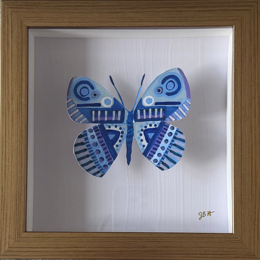 Blue Butterfly on Lavender