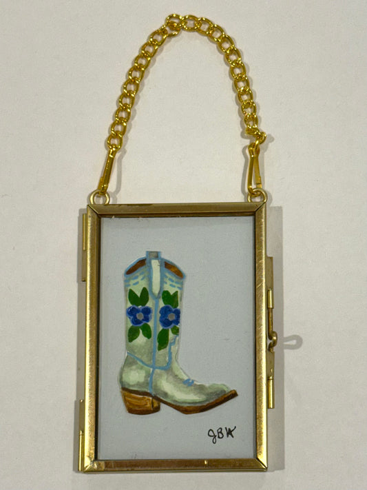 Blue Flower Boot